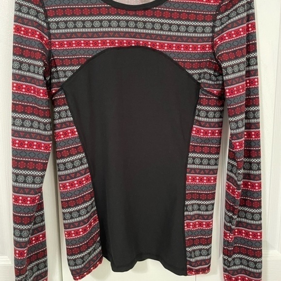Kyodon Snowflake Winter Fair Isle Long Sleeve Athletic Shirt Xs‎  Thumbholes - Picture 3 of 8